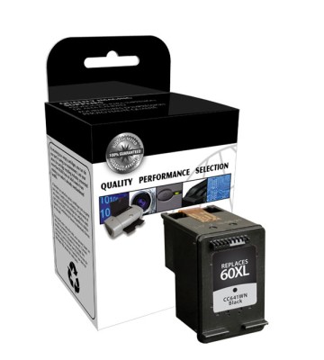 Ultra Premium Quality Black Inkjet Cartridge compatible with HP CC641WN (HP 60XL)
