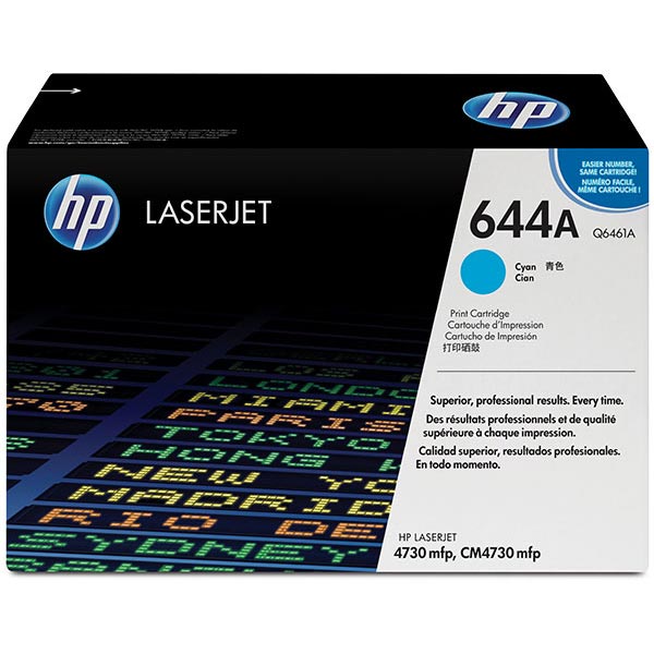 Genuine HP Q6461A (HP 644A) Cyan OEM Toner Cartridge